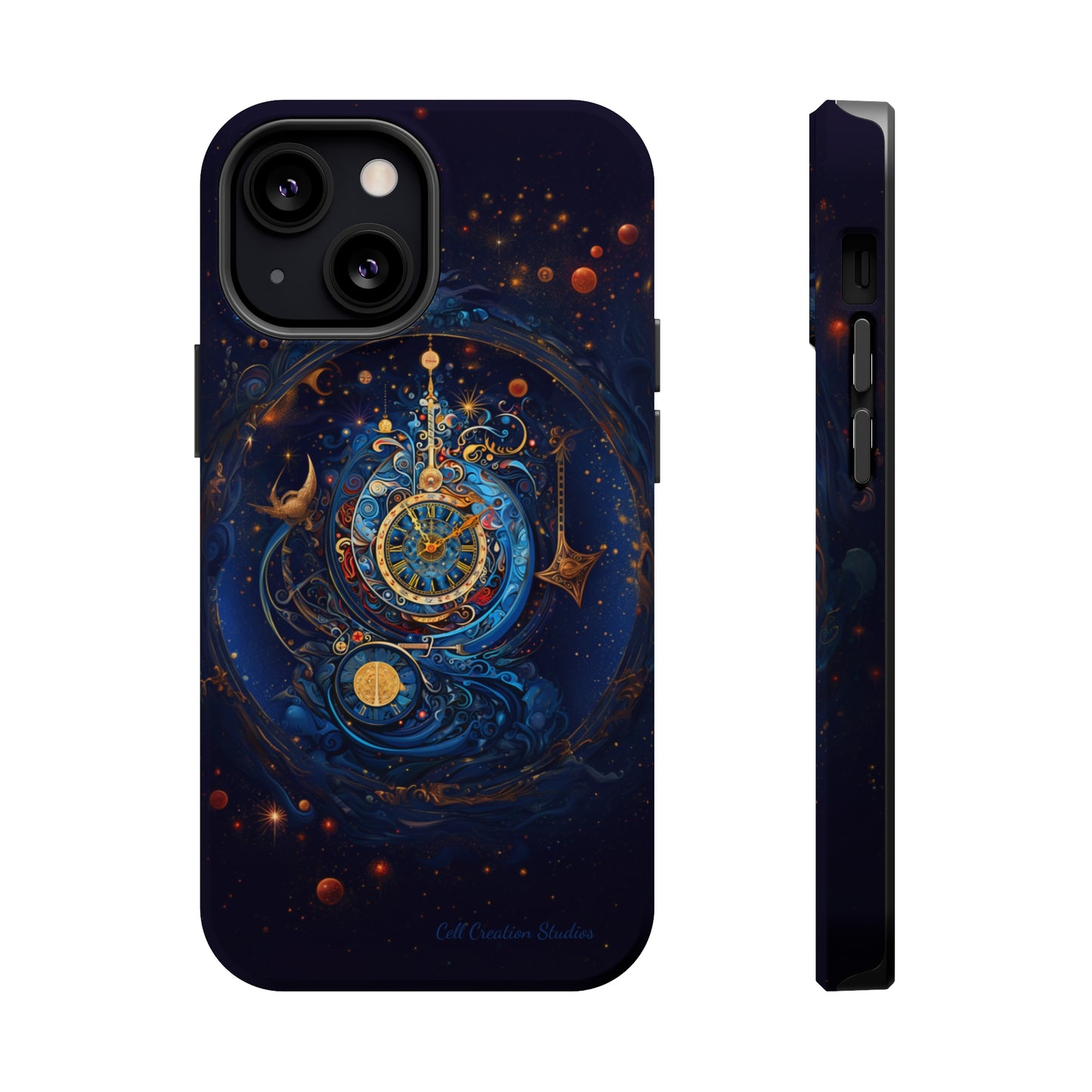 "Cosmic Clock Elegance" -MagSafe Tough iPhone Cases