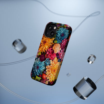 Introducing the "Floral Harmony" Cell Phone Case – Elevate Your Style with Nature's Grace -MagSafe Tough Cases