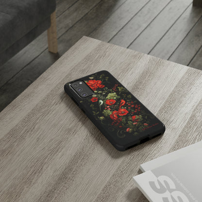 "Floral Serenade Elegance" -Tough Samsung Phone Cases