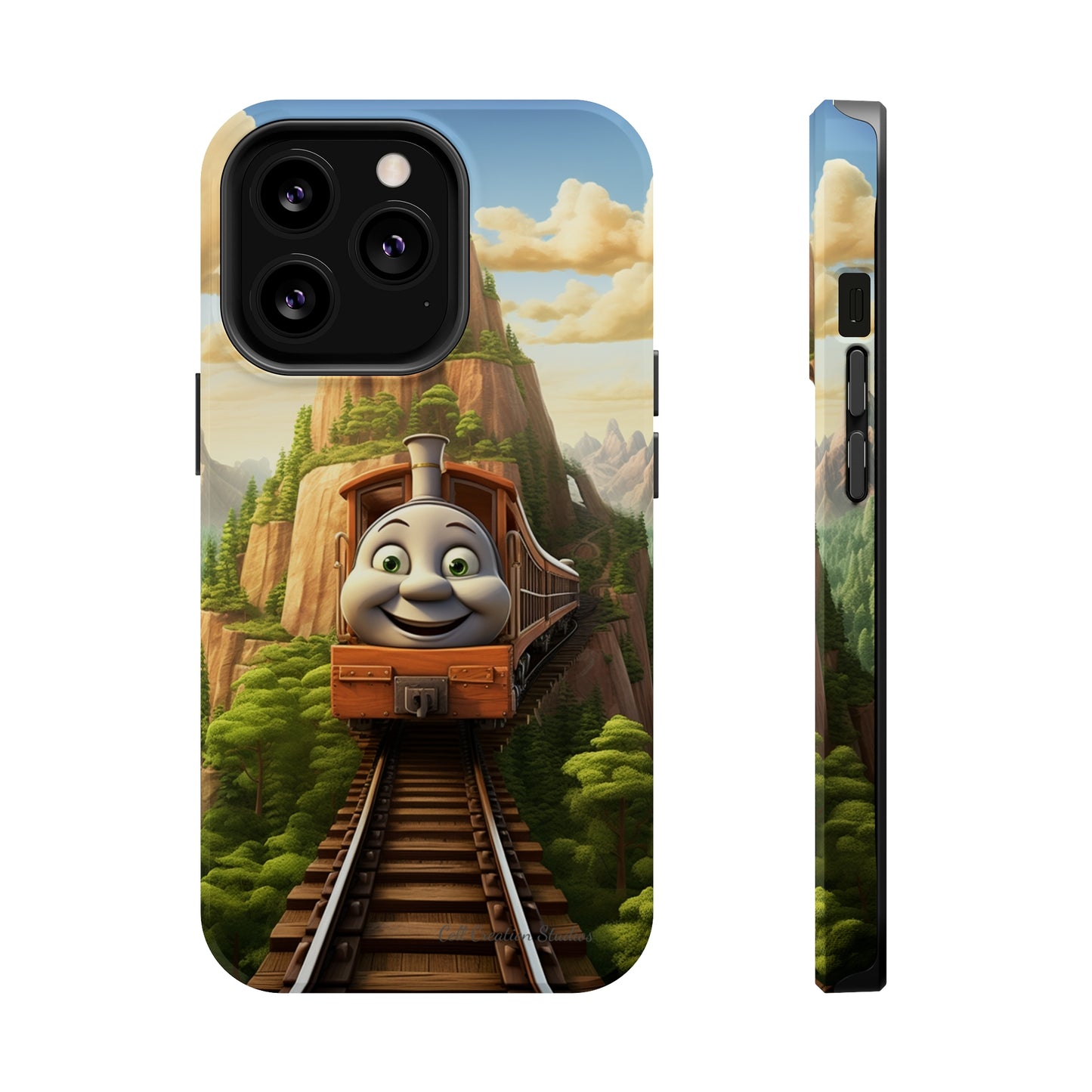 The "Mountain Journey Train" Character Phone Case -MagSafe Tough Cases