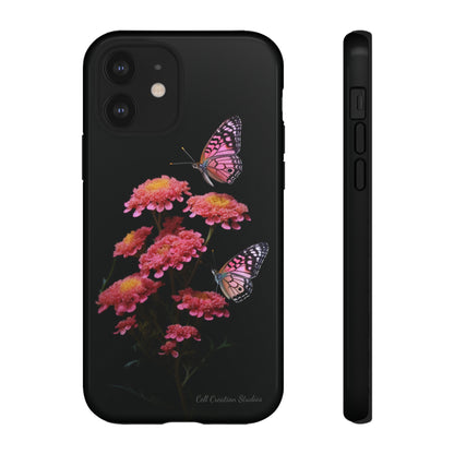 "Achillea Desert Eve Deep Rose & Butterfly" Phone Case -Tough Cases