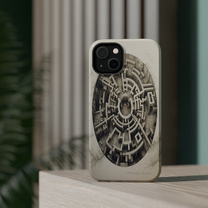 "Discover the Mystery: Maze-Inspired Cell Phone Case" -MagSafe Tough Cases