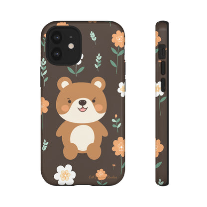 "Floral Bear Elegance" -Tough Phone Cases