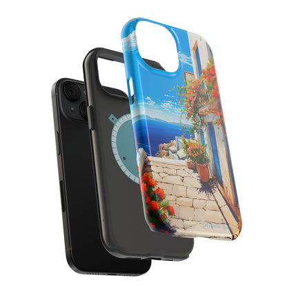 "Mediterranean Bliss Horizon" -MagSafe Tough iPhone Cases