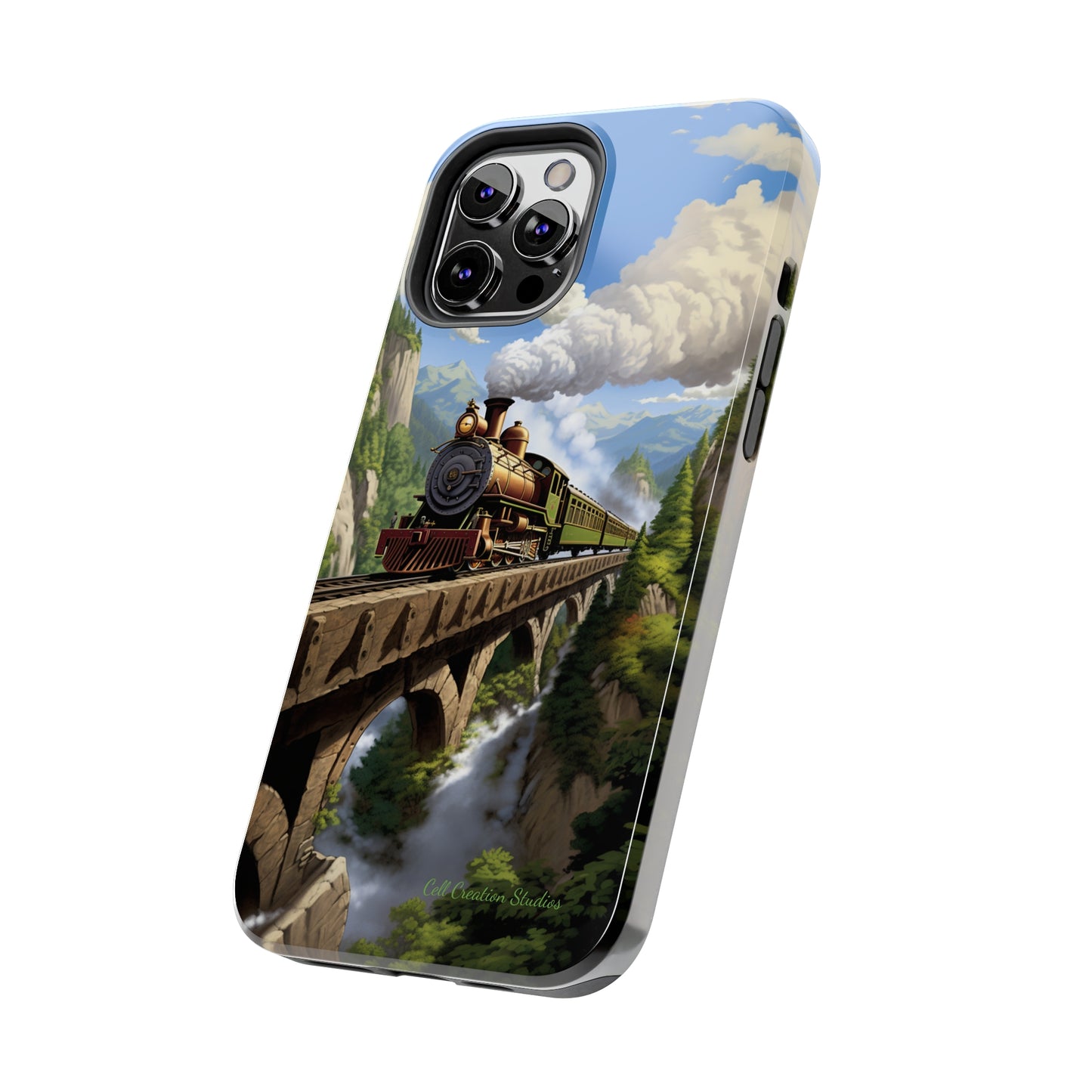 The "Scenic Mountain Train" Phone Case -Tough Phone Cases