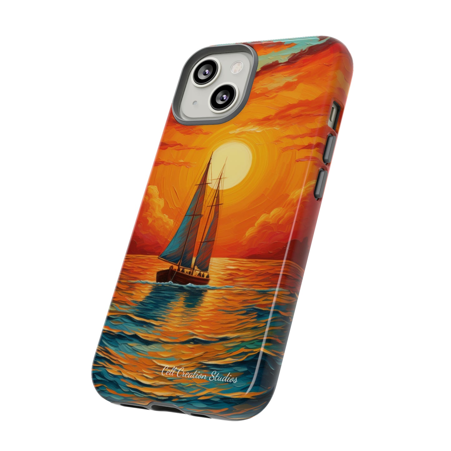 "Sailboat Sunset" - Tough iPhone Cases