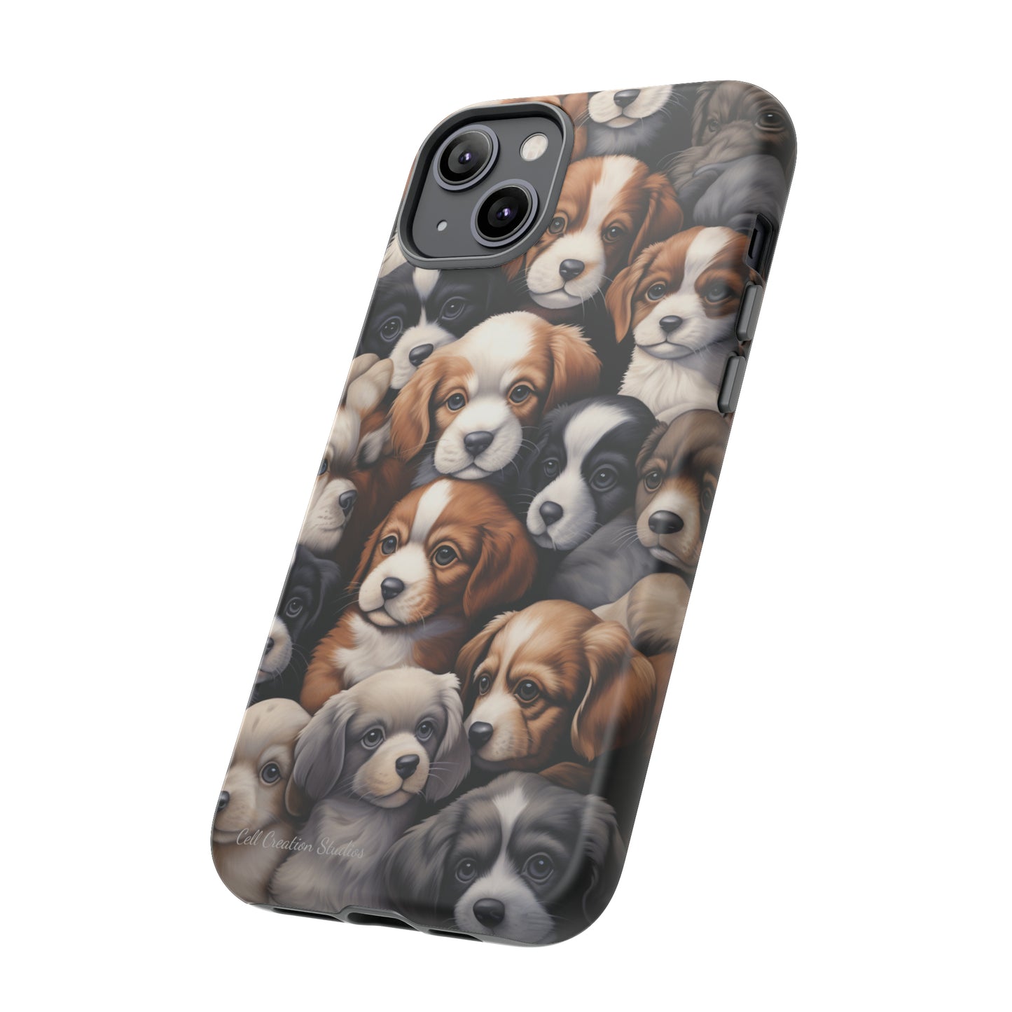 "Puppy Pile" Cuddles Phone Case -Tough Cases