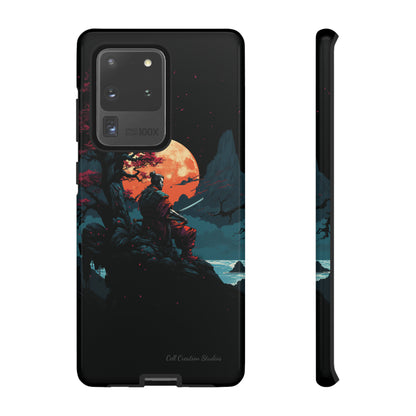 Introducing the "Moonlit Samurai Serenity" Cell Phone Case – Embrace Elegance and Strength -Tough Cases