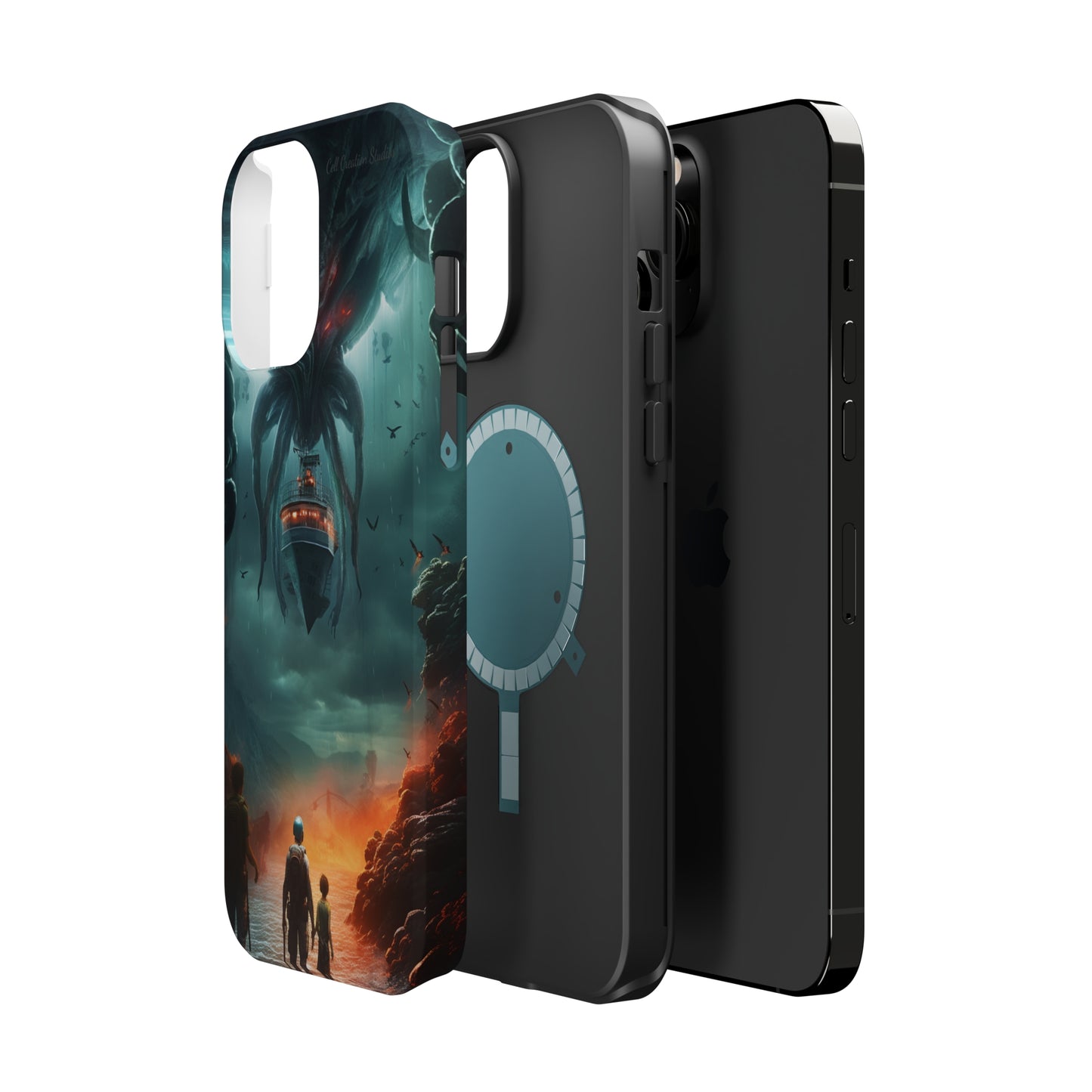 Introducing the "Extraterrestrial Resonance" Cell Phone Case – Unveil the Unseen! -MagSafe Tough Cases