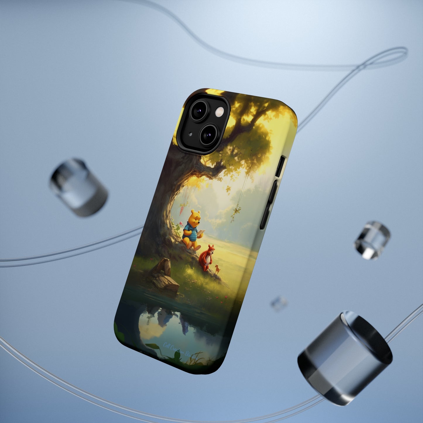 Introducing the "Winnie-The-Pooh Storytime" Cell Phone Case – A Nostalgic Journey with Friends -MagSafe Tough Cases