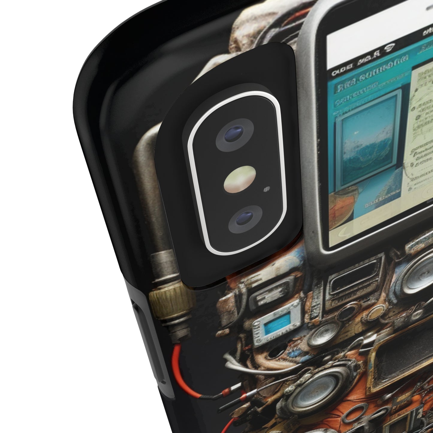 Introducing the "Tech Insight" Cell Phone Case – Explore Inner Workings with Transparent Design -Tough Phone Cases