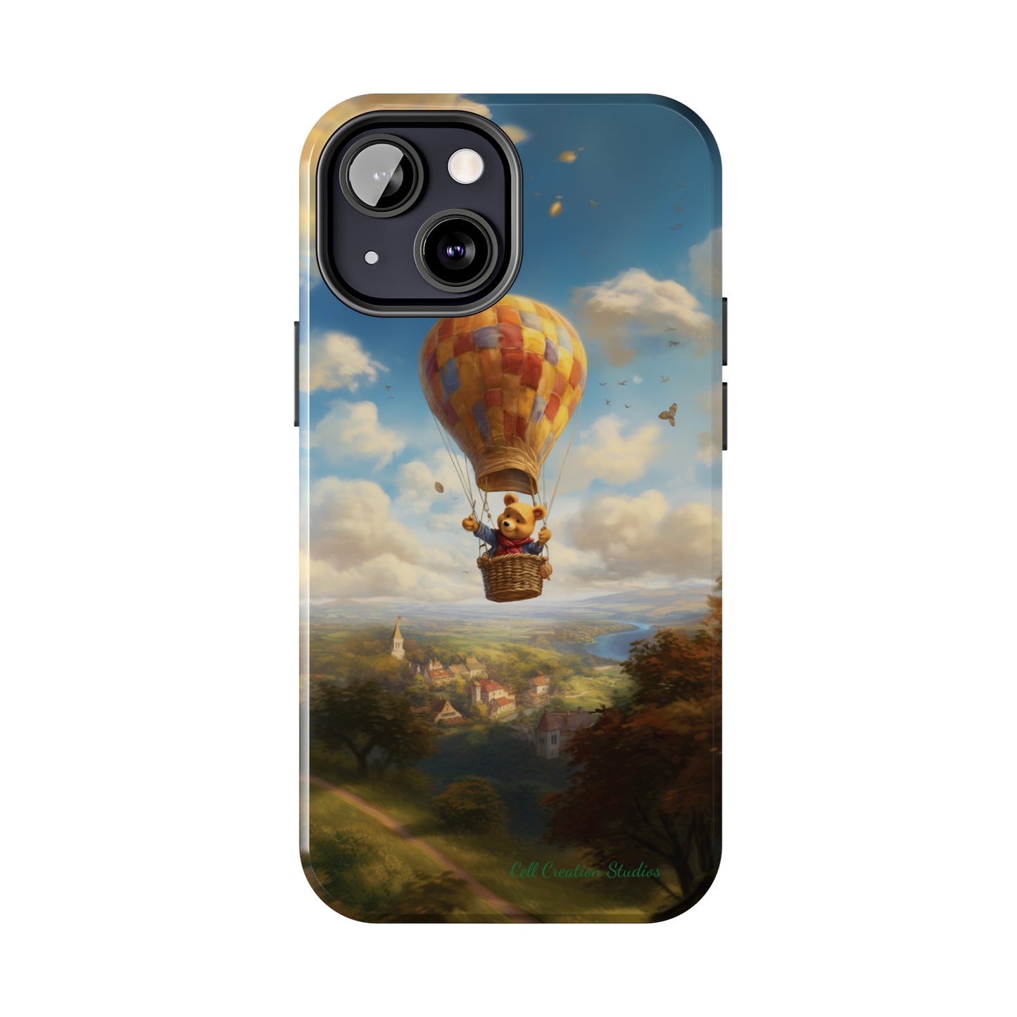 Introducing the "Winnie-The-Pooh's Balloon Adventure" Cell Phone Case – Soar to New Heights in Style -Tough Phone Cases