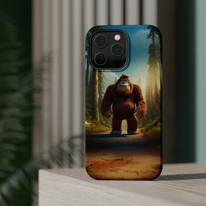 The "Trail Trekker" Bigfoot Cartoon Phone Case -MagSafe Tough Cases