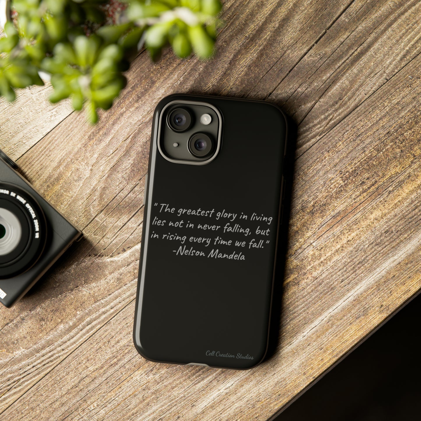 "Rising Glory" Nelson Mandela Quote Phone Case -Tough Cases