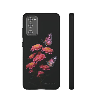 "Achillea Desert Eve Deep Rose & Butterfly" Phone Case -Tough Cases