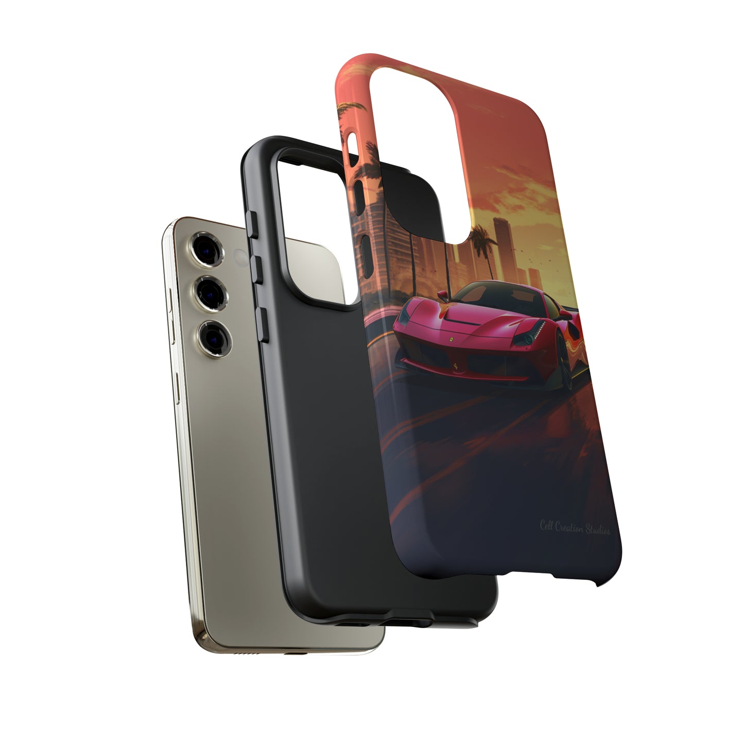 "Sunset Boulevard Ferrari Edition" -Tough Samsung Phone Cases