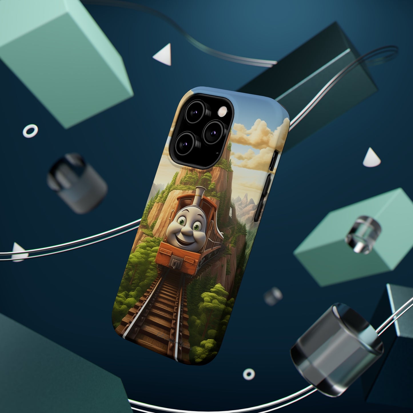 The "Mountain Journey Train" Character Phone Case -MagSafe Tough Cases