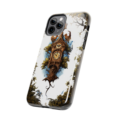 Introducing the "Timeless Charm Cuckoo Clock" Cell Phone Case – Embrace Vintage Elegance -Tough Phone Cases