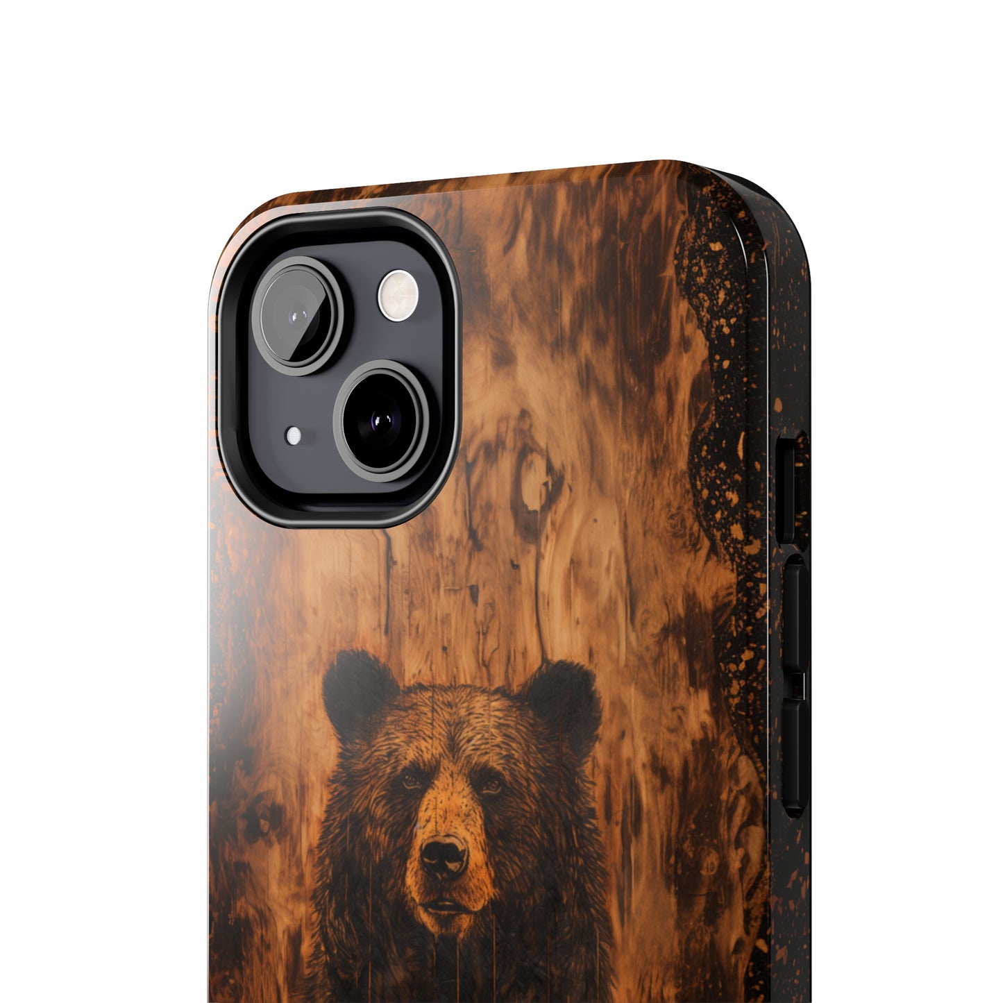 "Bear Wood Grain"-Tough Phone Cases