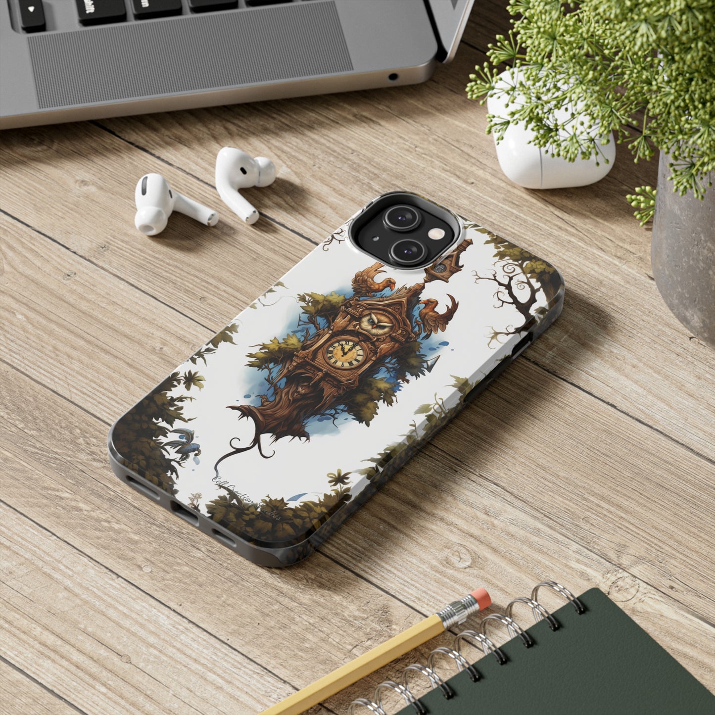 Introducing the "Timeless Charm Cuckoo Clock" Cell Phone Case – Embrace Vintage Elegance -Tough Phone Cases