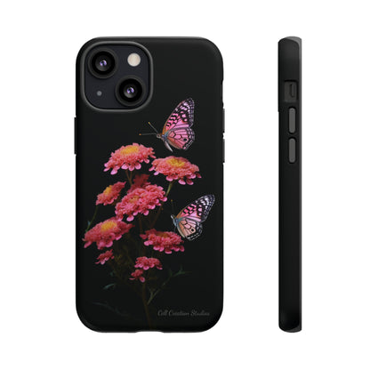 "Achillea Desert Eve Deep Rose & Butterfly" Phone Case -Tough Cases