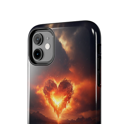 Introducing the "Flaming Heart" Cell Phone Case – Ignite Your Passion! -Tough Phone Cases