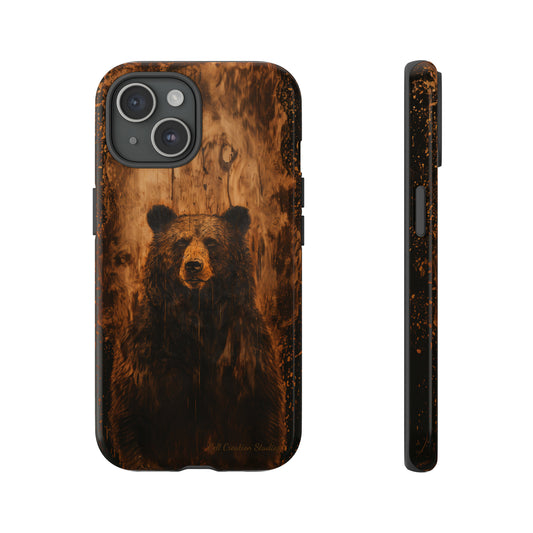 "Bear Wood Grain" -Tough Phone Cases