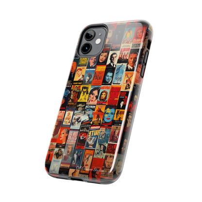 Introducing the "Vintage Movie Poster Collage" Cell Phone Case – Timeless Hollywood Charm -Tough Phone Cases