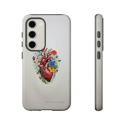 "Floral Heart Harmony" -Tough Samsung Cases