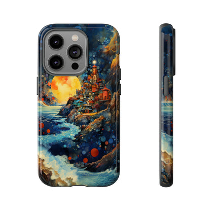 "Moonlit Coastal Vista" -Tough iPhone Cases