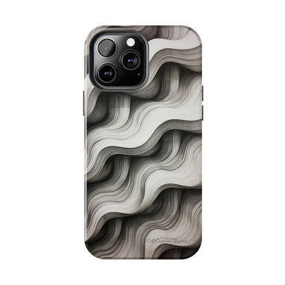 The "Geometric Waves" Cell Phone Case -Tough Phone Cases