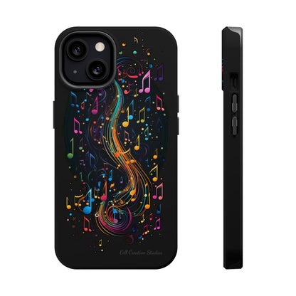 Elevate Your Style and Passion for Music with Our "Harmonious Notes" Cell Phone Case -MagSafe Tough Cases