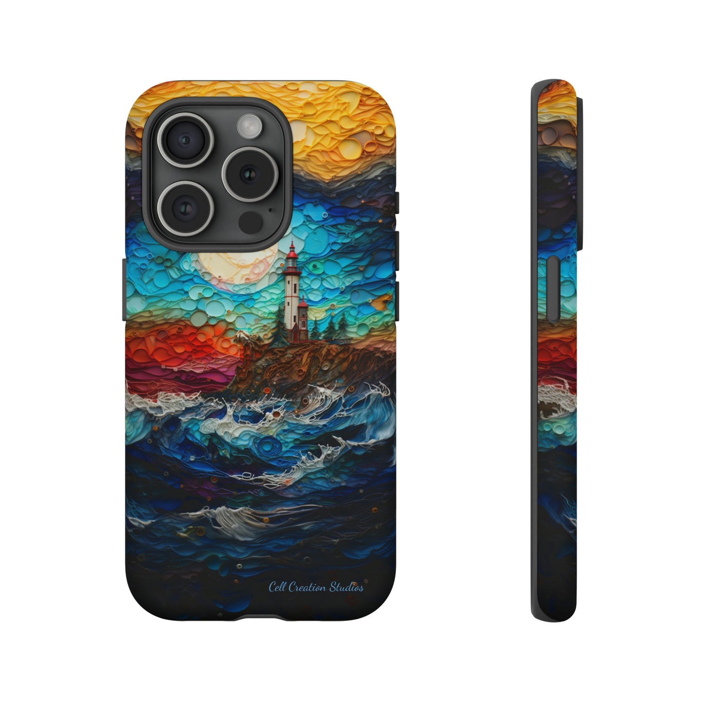 "Coastal Canvas Guardian" -Tough iPhone Cases