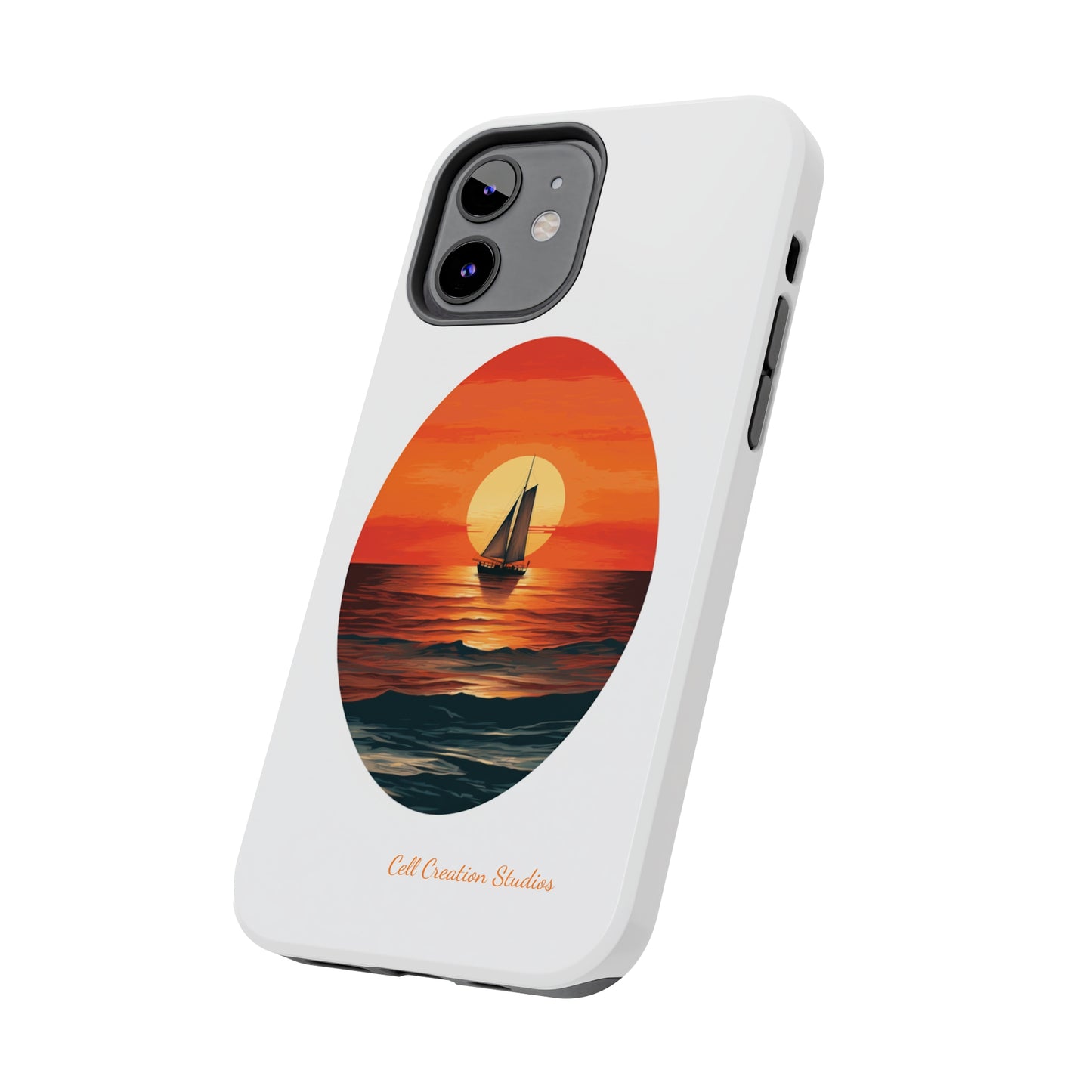 "Sailboat Sunset Serenity" -Tough iPhone Cases