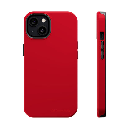 "Bold Crimson Shield" -MagSafe Tough iPhone Cases