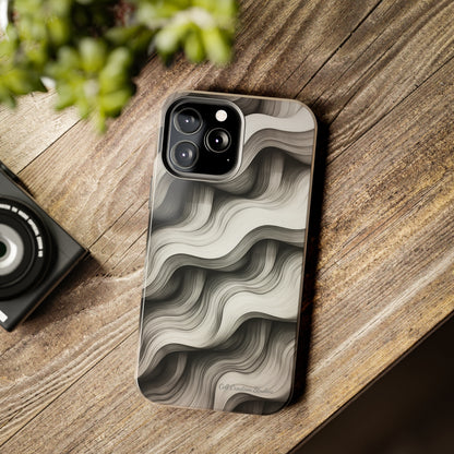 The "Geometric Waves" Cell Phone Case -Tough Phone Cases