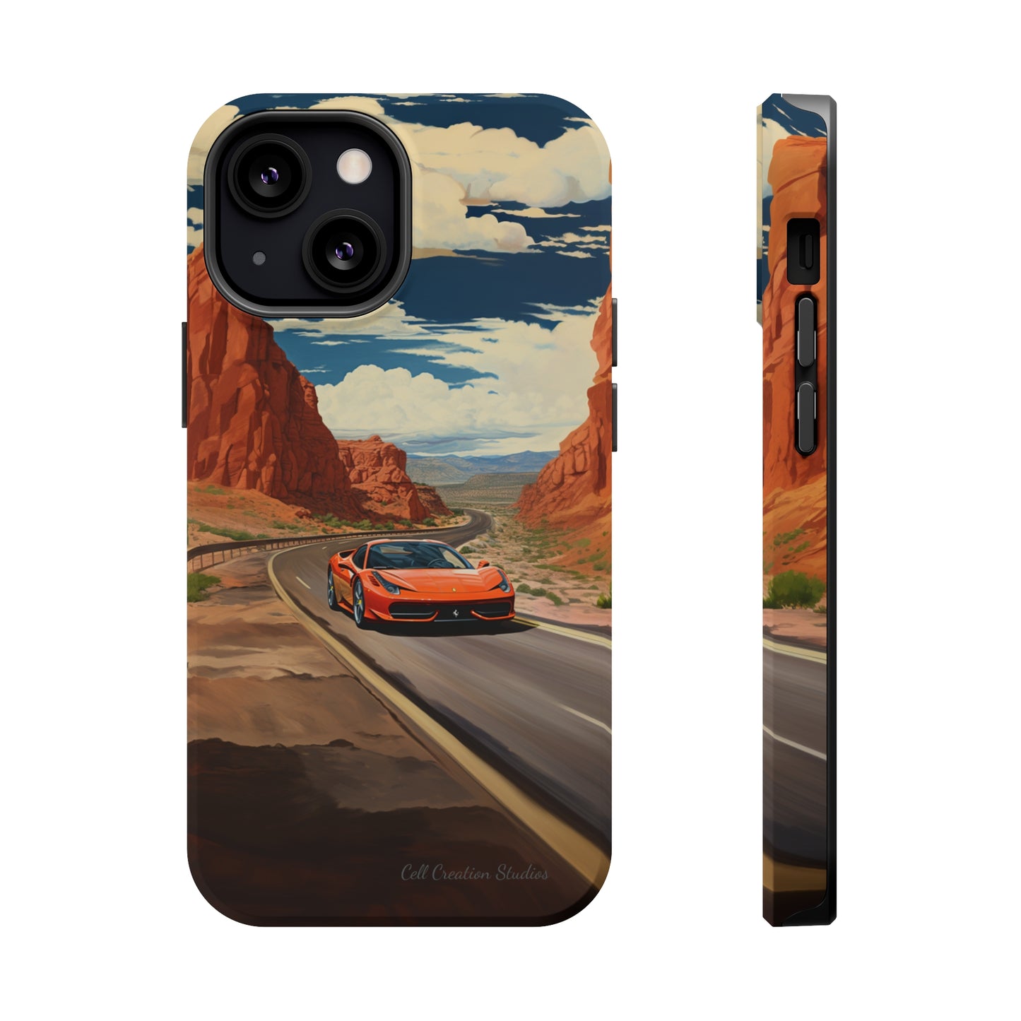 "Desert Racer Ferrari Edition" -MagSafe Tough iPhone Cases