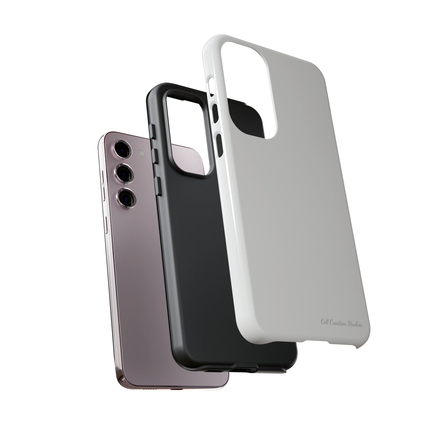 "Pure Elegance White" -Tough Samsung Phone Cases