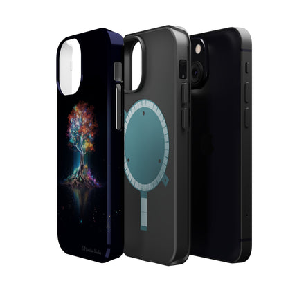 Introducing the "Vibrant Glow Tree" Cell Phone Case – Radiate Elegance with Nature's Brilliance -MagSafe Tough Cases