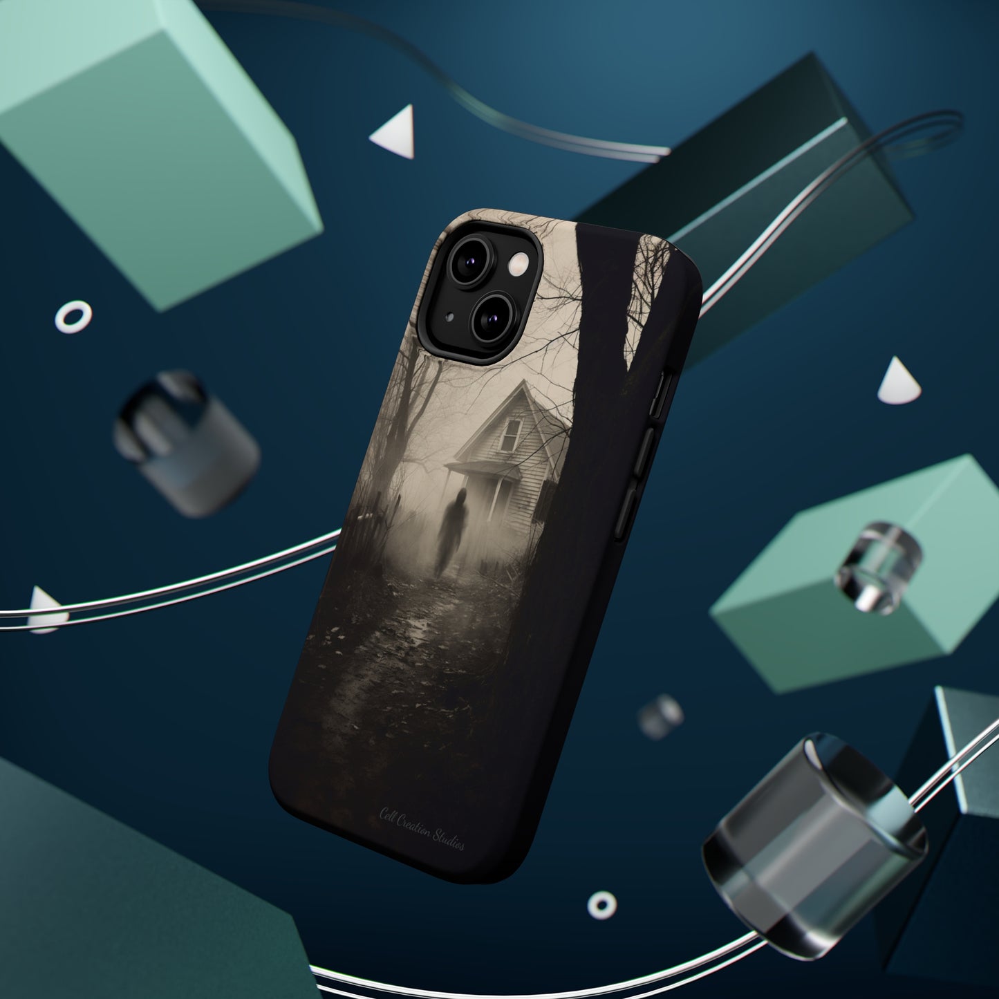 Introducing the "Ethereal Encounter" Cell Phone Case – Unveil the Mystery of the Ghostly Presence -MagSafe Tough Cases