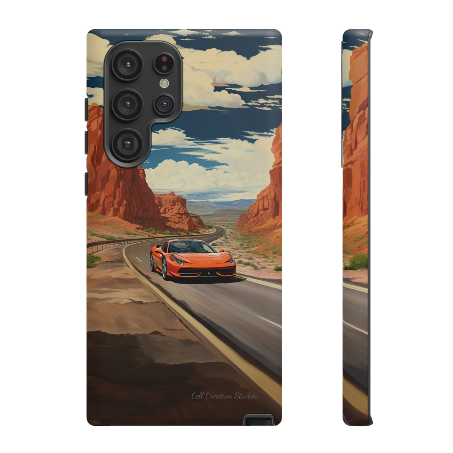 "Desert Racer Ferrari Edition" -Tough Samsung Phone Cases