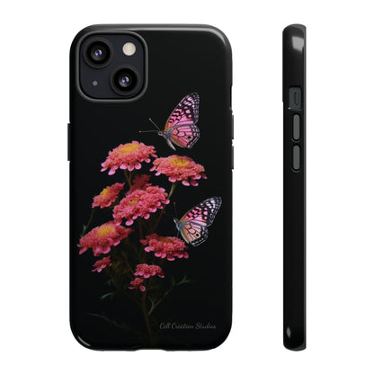 "Achillea Desert Eve Deep Rose & Butterfly" Phone Case -Tough Cases