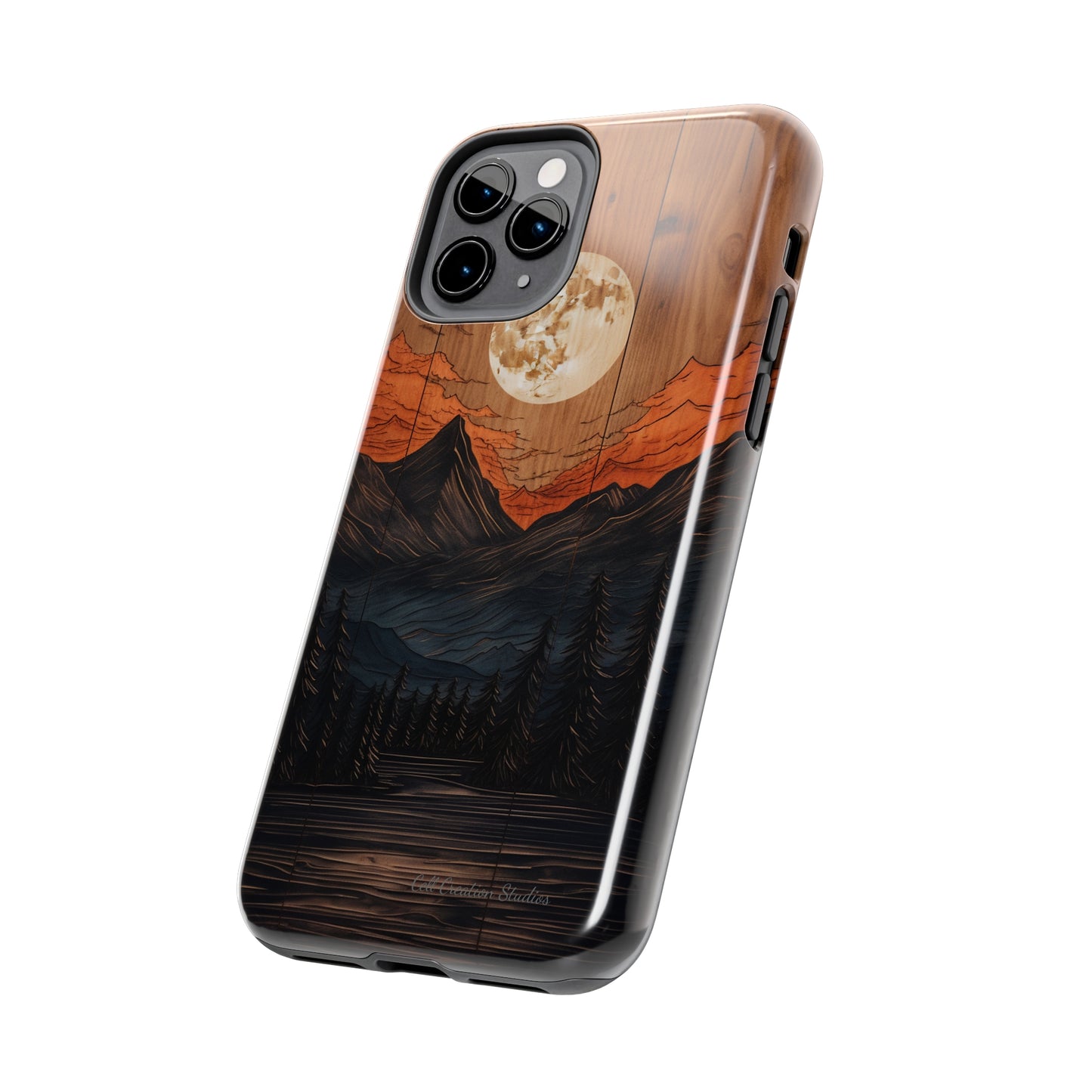 "Elevate Your Style with the Mountain Moonlight Phone Case" -Tough Phone Cases