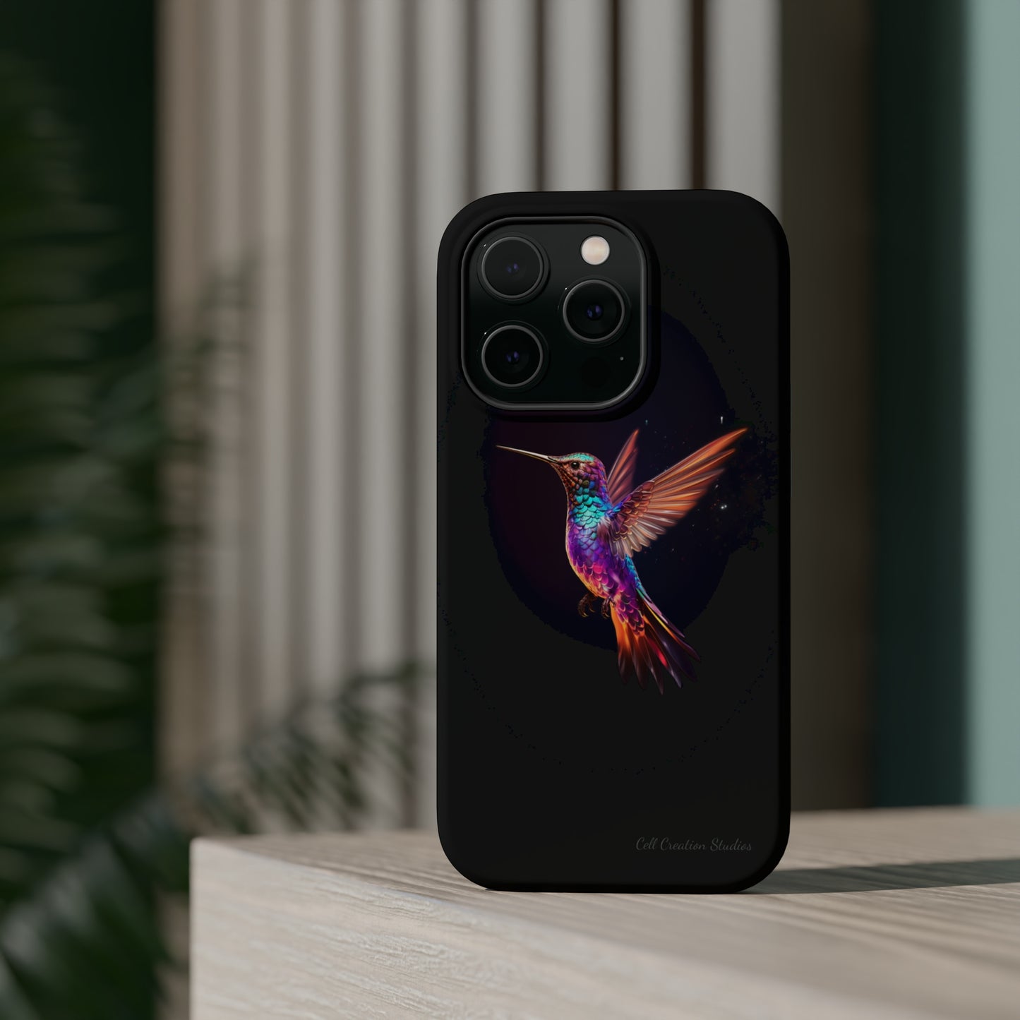 Introducing the "Enchanted Hummingbird" Cell Phone Case – Elegance Meets Nature -MagSafe Tough Cases