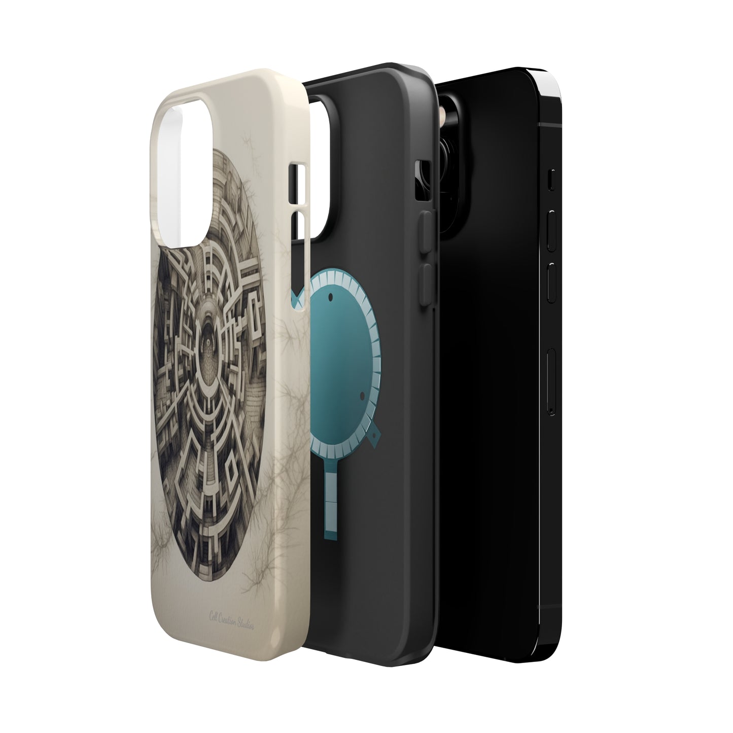 "Discover the Mystery: Maze-Inspired Cell Phone Case" -MagSafe Tough Cases