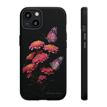 "Achillea Desert Eve Deep Rose & Butterfly" Phone Case -Tough Cases