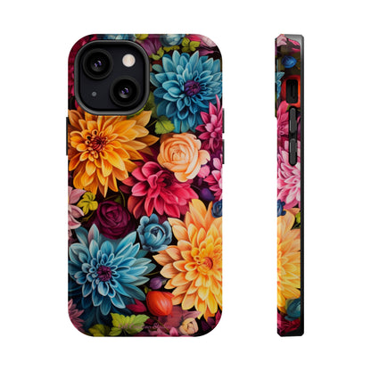 Introducing the "Floral Harmony" Cell Phone Case – Elevate Your Style with Nature's Grace -MagSafe Tough Cases