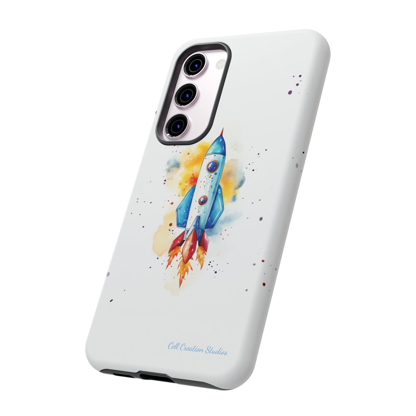 Introducing our "Cosmic Rocket" Cell Phone Case – Where Style Meets Adventure -Tough Cases