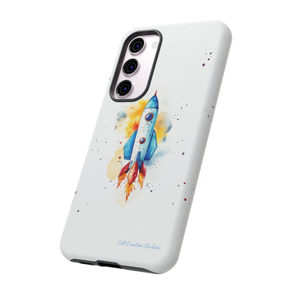 Introducing our "Cosmic Rocket" Cell Phone Case – Where Style Meets Adventure -Tough Cases
