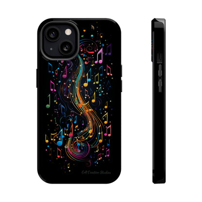 Elevate Your Style and Passion for Music with Our "Harmonious Notes" Cell Phone Case -MagSafe Tough Cases